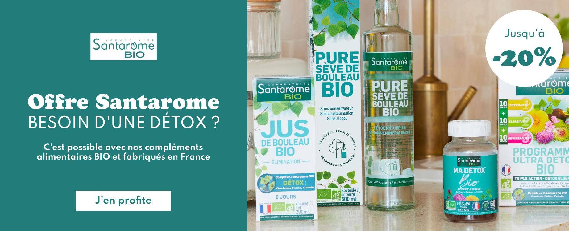 Profitez de la promotion Santarome !