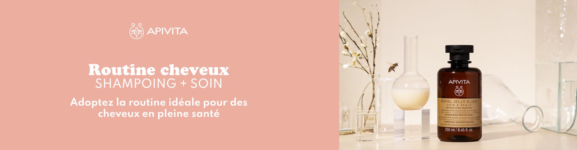 Découvrez la routine cheveux Apivita !