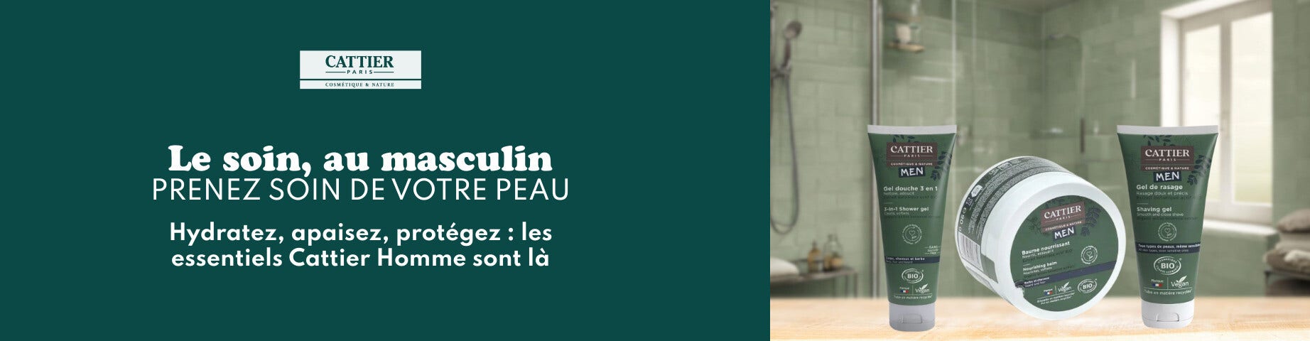 Découvrez la routine Homme Cattier !