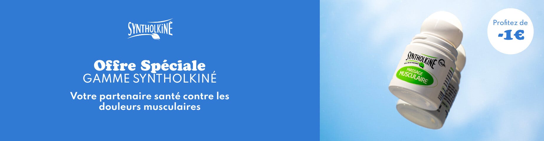Bénéficiez de 1€ de réduction sur la gamme Syntholkiné