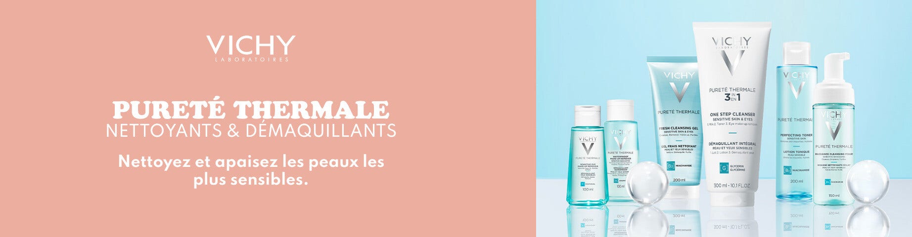 Découvrez les nettoyants et démaquillants Vichy !