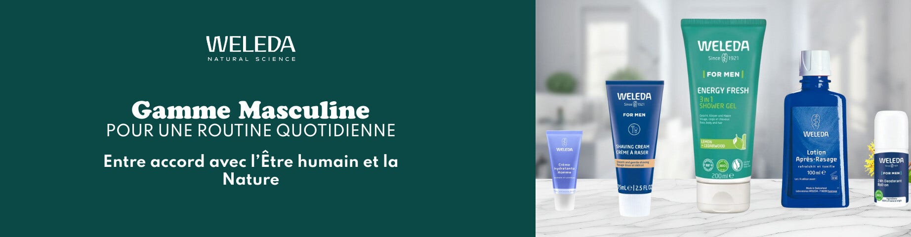 Découvrez la gamme Homme de Weleda !