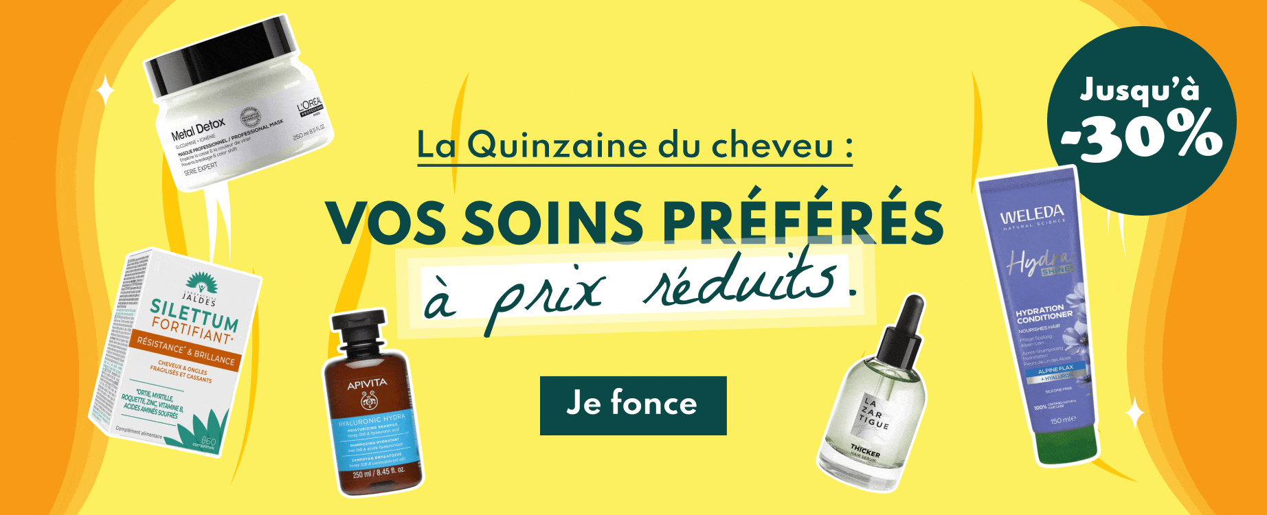 Quinzaine du cheveu ! Jusqu'à -30% !