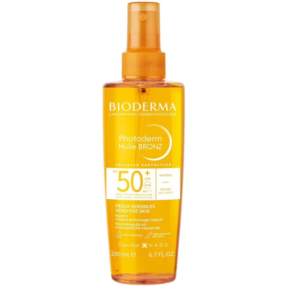 Huile Bronz SPF50+ 200ml Photoderm Peaux sensibles Bioderma