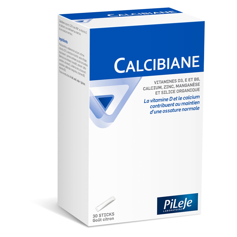 Vitamine D et calcium 30 sticks de 5g Omegabiane Pileje