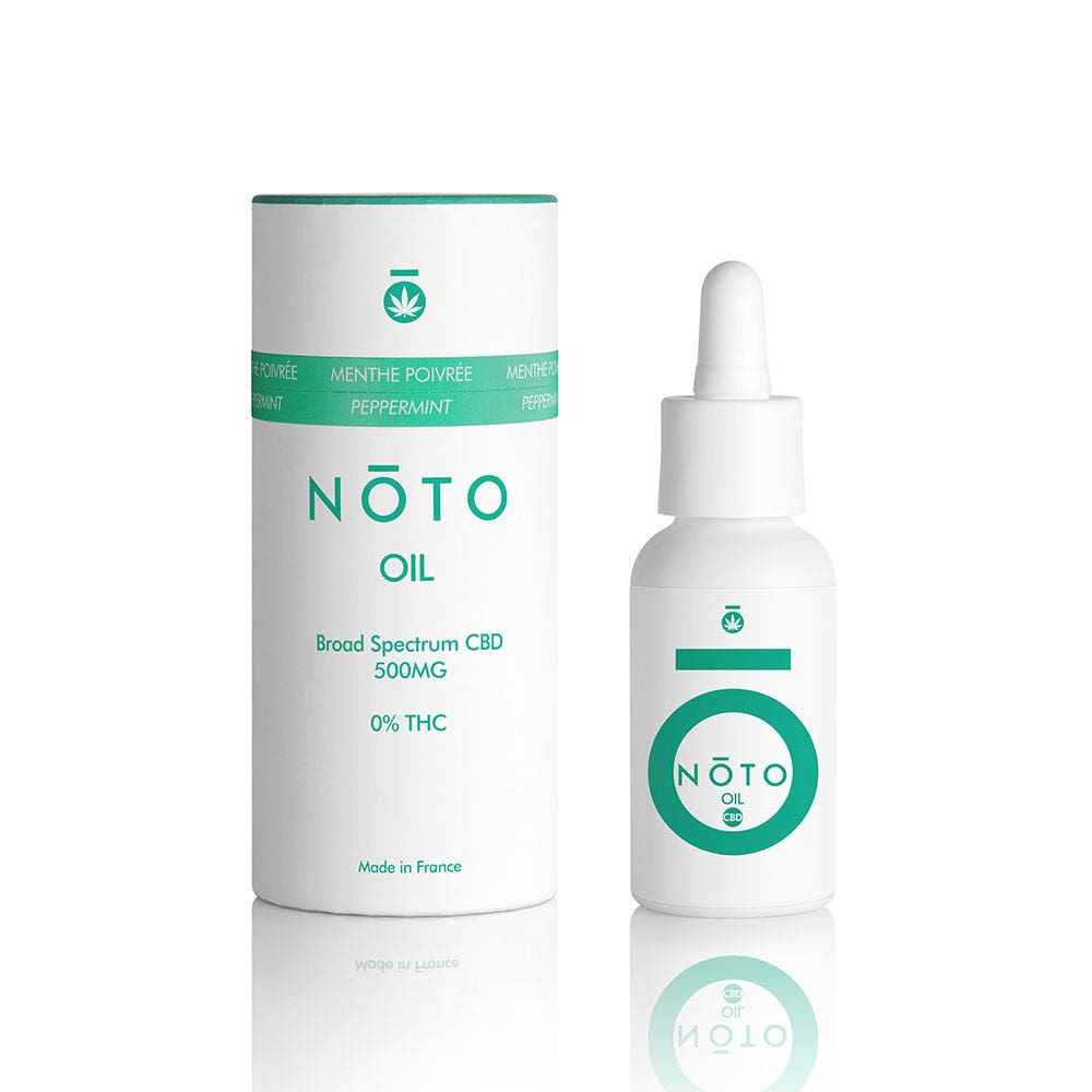 Noto Huile de CBD Broad Spectrum 500mg Menthe poivrée 10ml