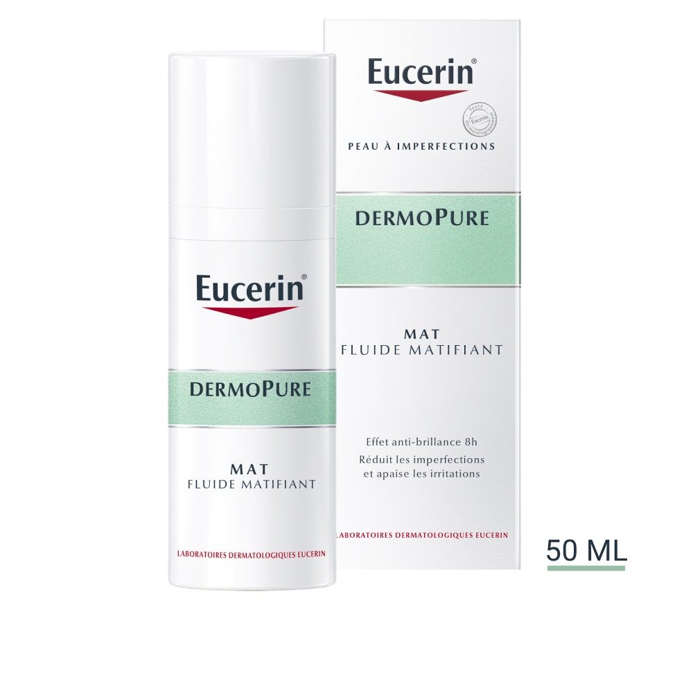 Eucerin Dermopure Mat Fluide Matifiant Peaux A Imperfections 50ml