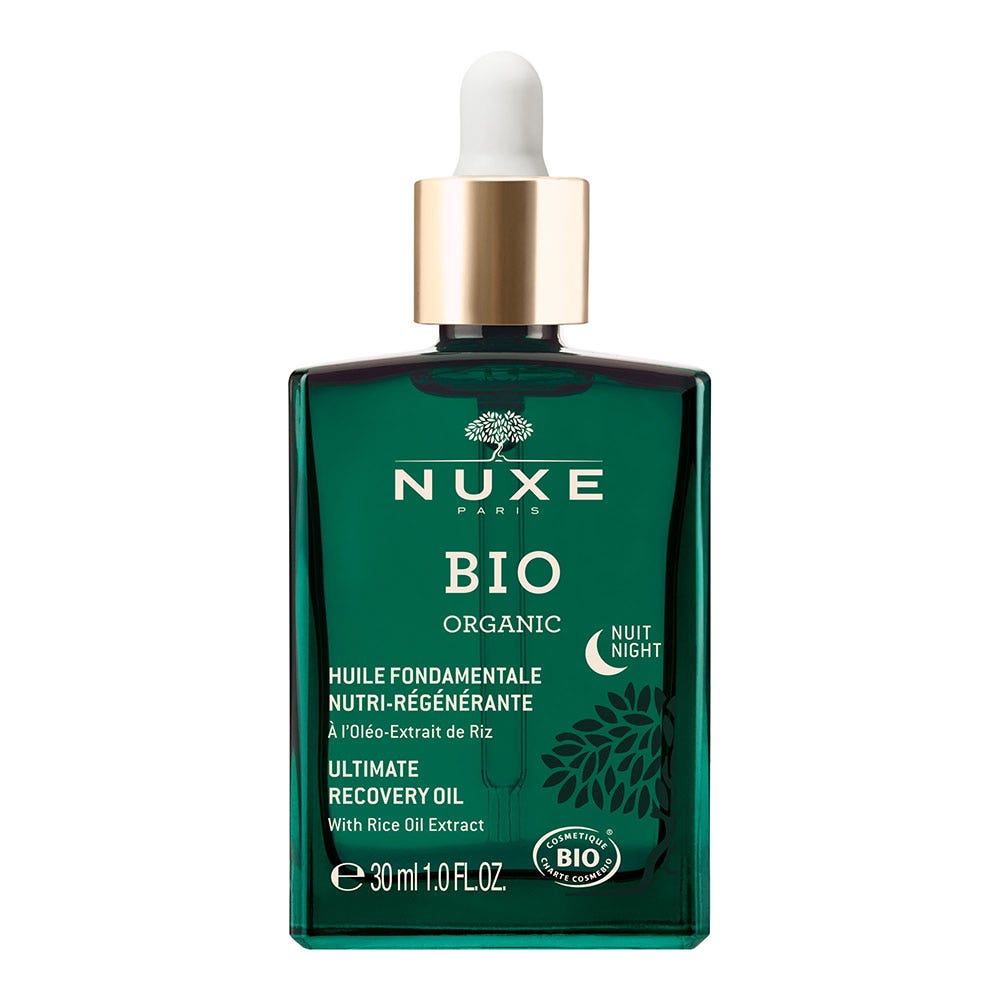 Huile Nuit Fondamentale Nutri Regenerante Oleo Extrait De Riz 30ml Bio Nuxe