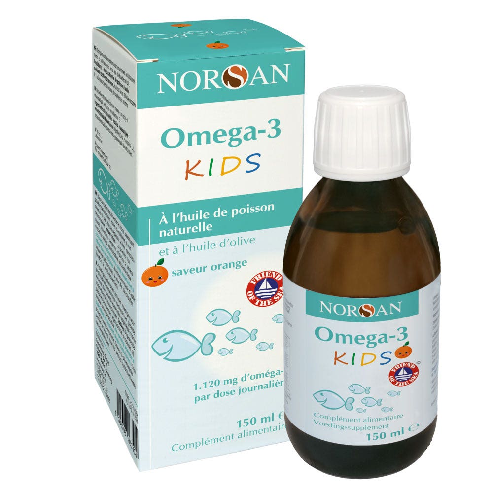 Norsan Omega 3 Kids Huile de poisson naturelle 150ml