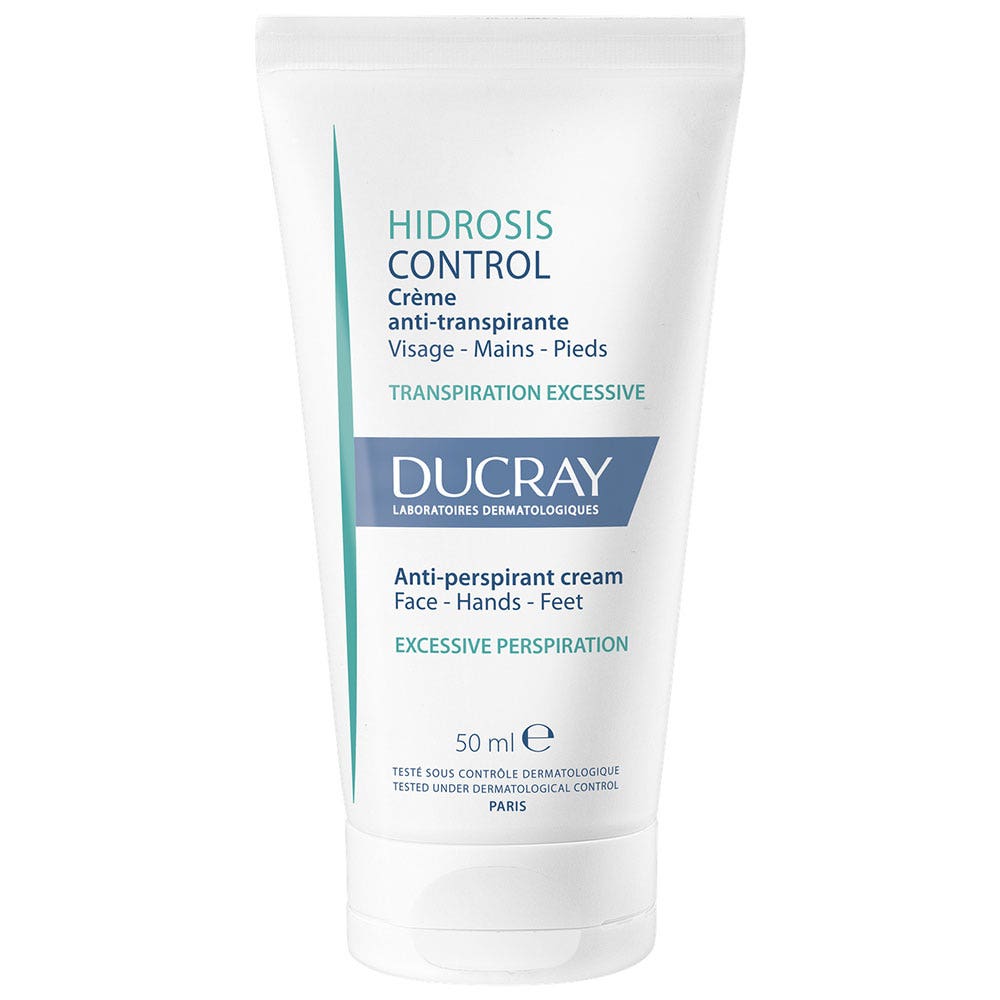 Ducray Hidrosis Control Creme Anti-transpirante Visage, Mains Et Pieds Transpiration excessive 50ml