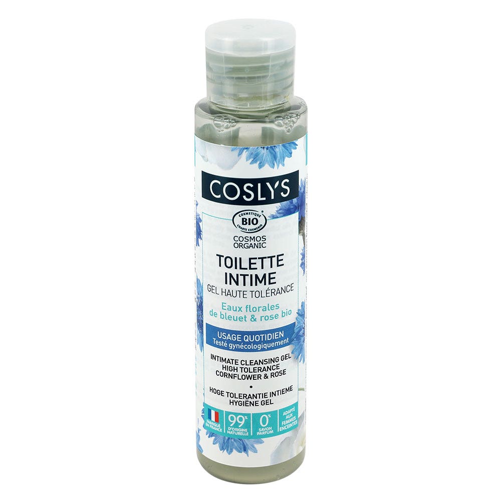 Coslys Toilette Intime Eaux Florales de Bleuet et Rose Bio 100ml