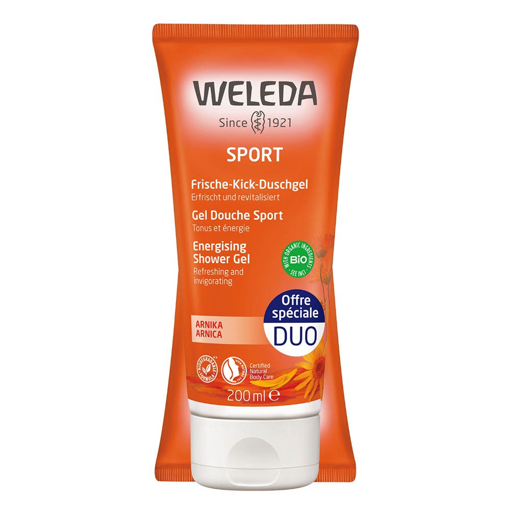 Gel Douche Sport 2x200ml Arnica Weleda