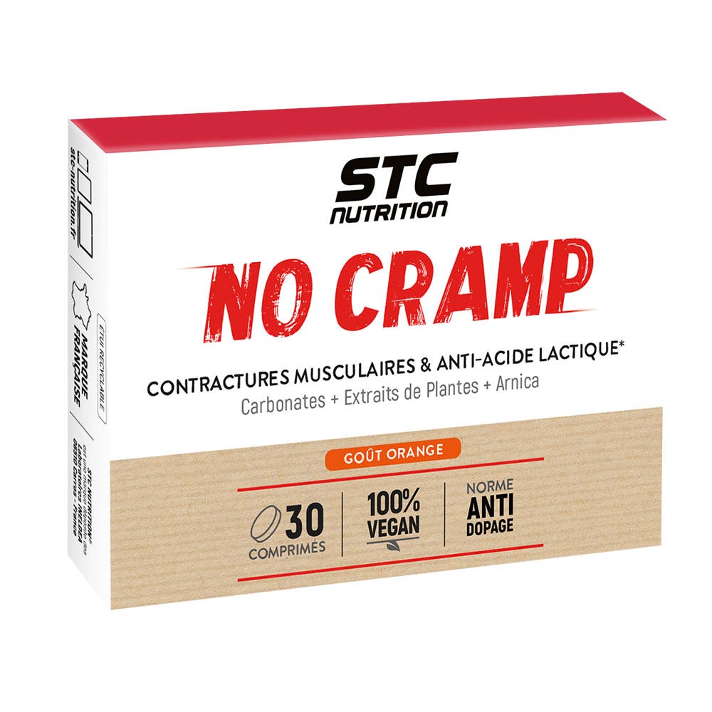 Stc Nutrition No Cramp 30 Comprimes A Croquer Gout Orange 30 comprimés