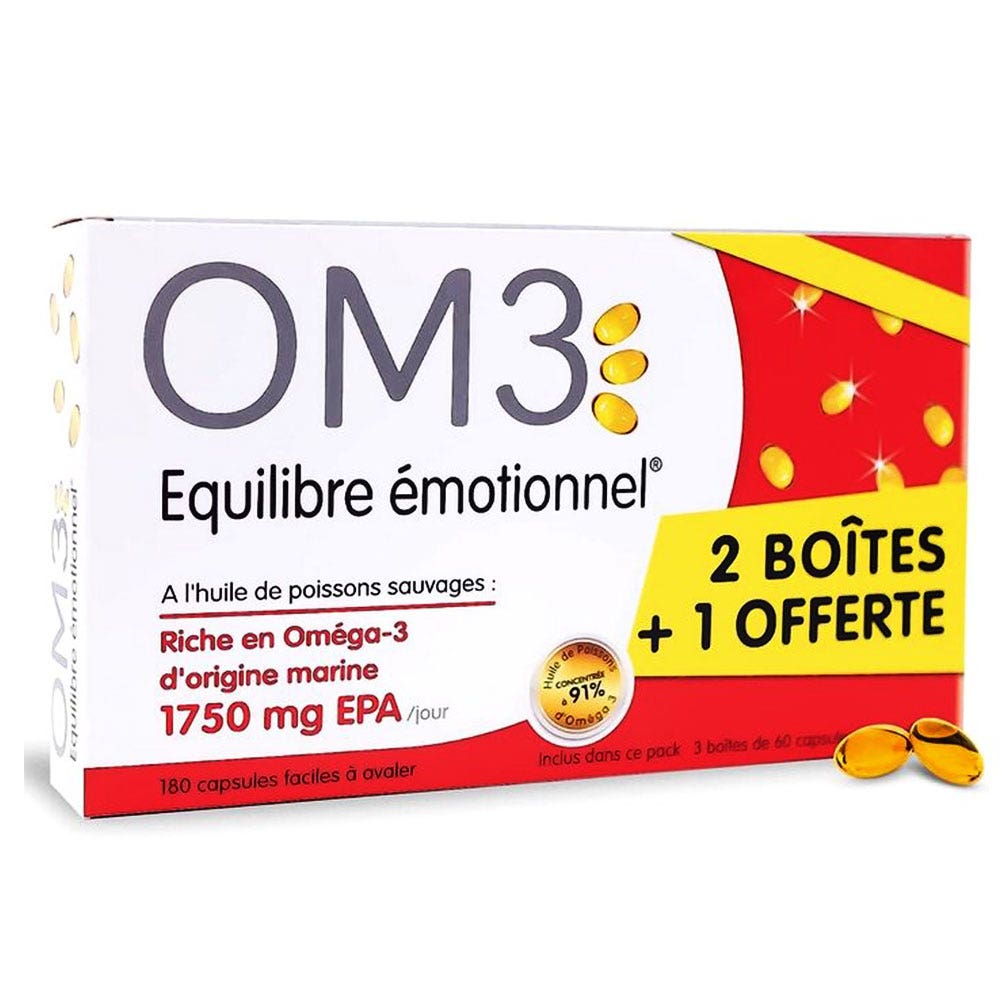 Omega 3 Equilibre Emotionnel 180 Capsules OM3