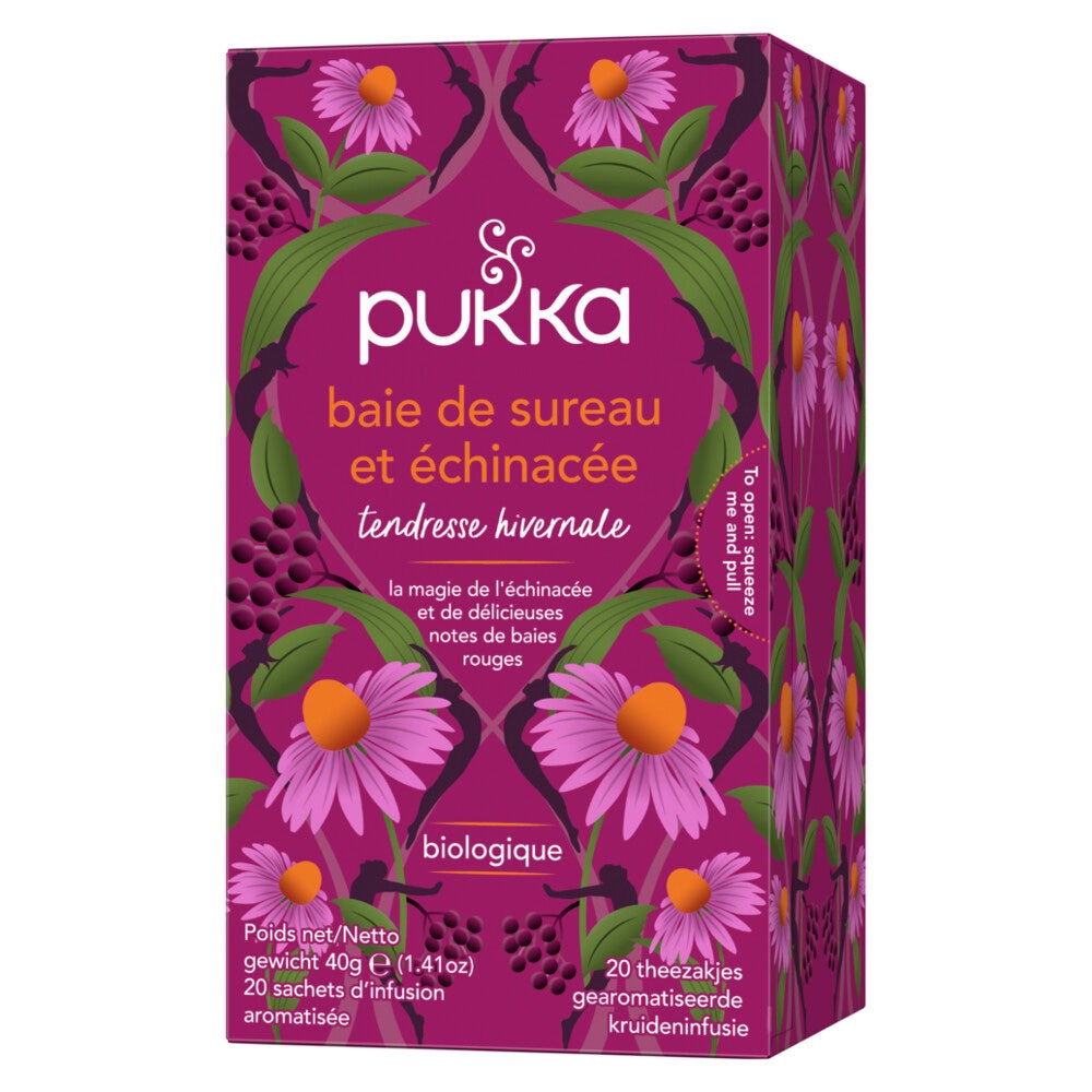Infusion immunité - Baie de Sureau & Echinacée x 20 sachets Pukka