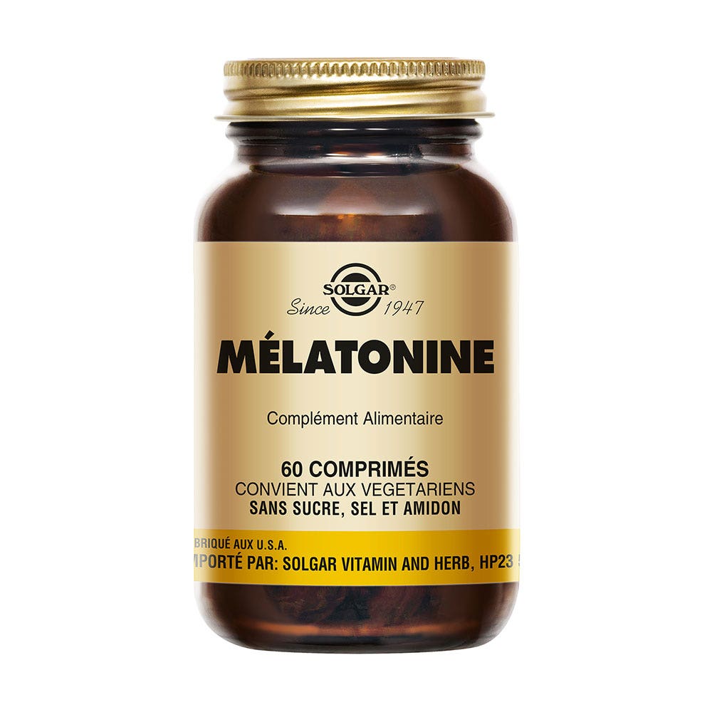 Solgar Mélatonine 1mg Sommeil 60 comprimés