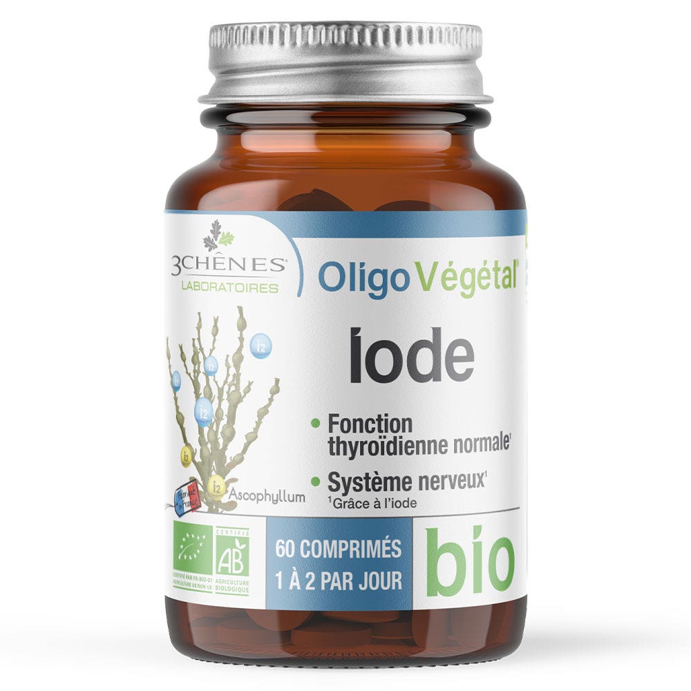 3 Chênes Iode Bio 60 comprimés
