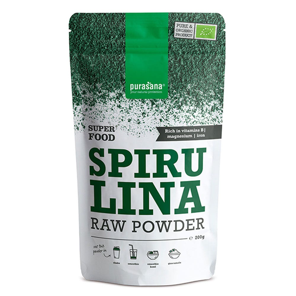 Purasana Poudre De Spiruline Bio 200 g