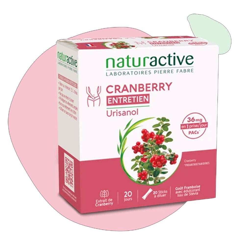 Naturactive Urisanol Entretien Cranberry 20 sticks