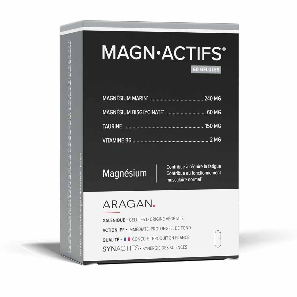 Aragan Synactifs MagnActifs Magnésium 60 Gelules