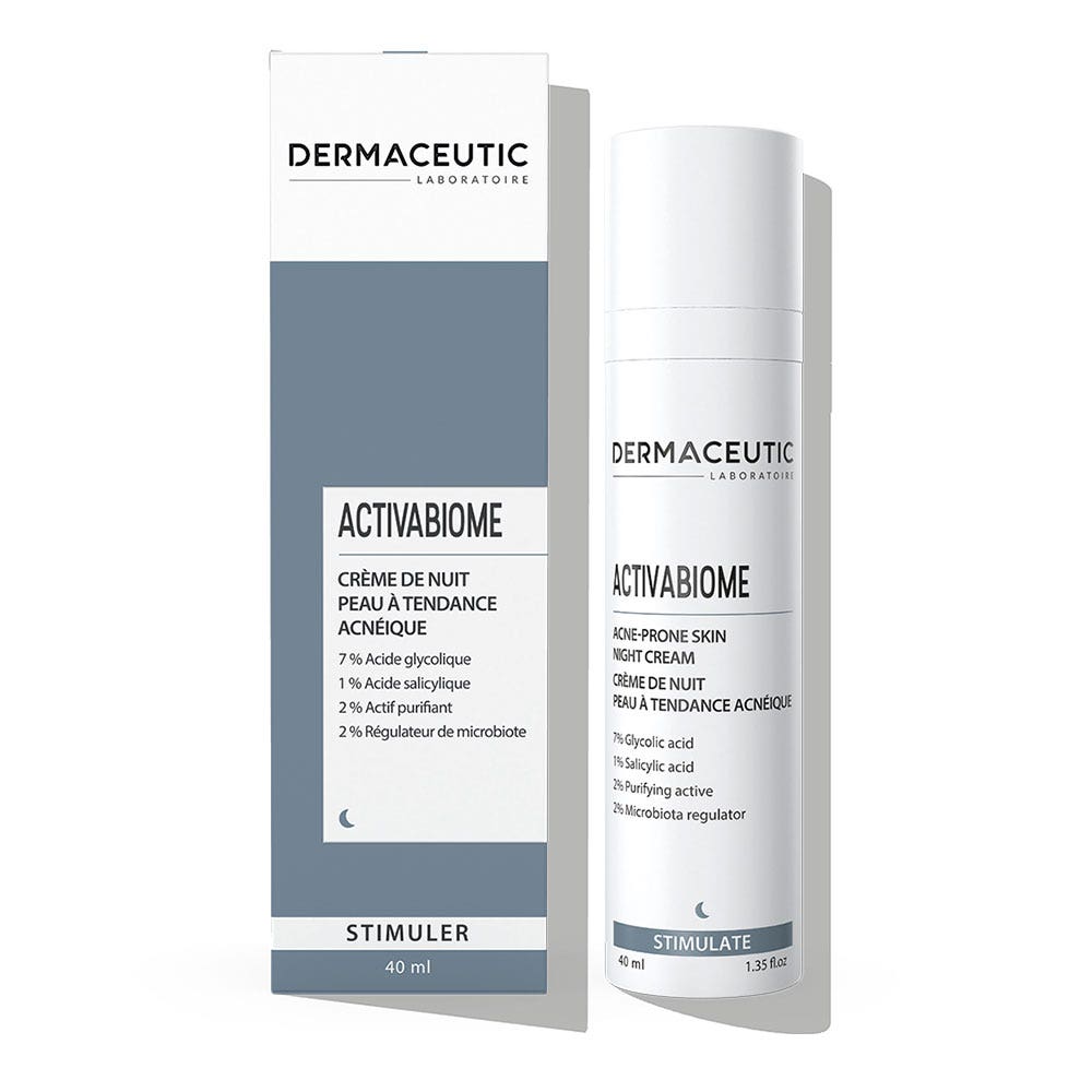 Dermaceutic Activabiome Stimuler Crème de nuit peau à tendance acnéique 40ml