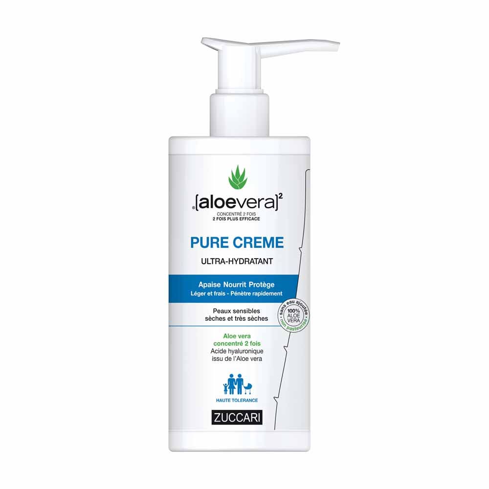 Naturancia [aloevera]2 Zuccari PURE CRЀME Ultra-hydratant Aloe vera et Acide hyaluronique 400ml
