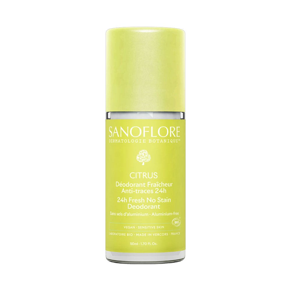 Sanoflore Deodorants Roll-on Citrus Fraîcheur Anti-Traces 24h Bio 50ml