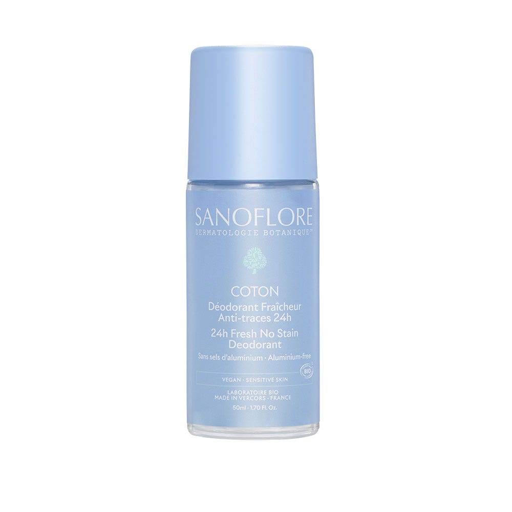 Sanoflore Deodorants Coton Fraîcheur Anti-Traces 24h Bio 50ml