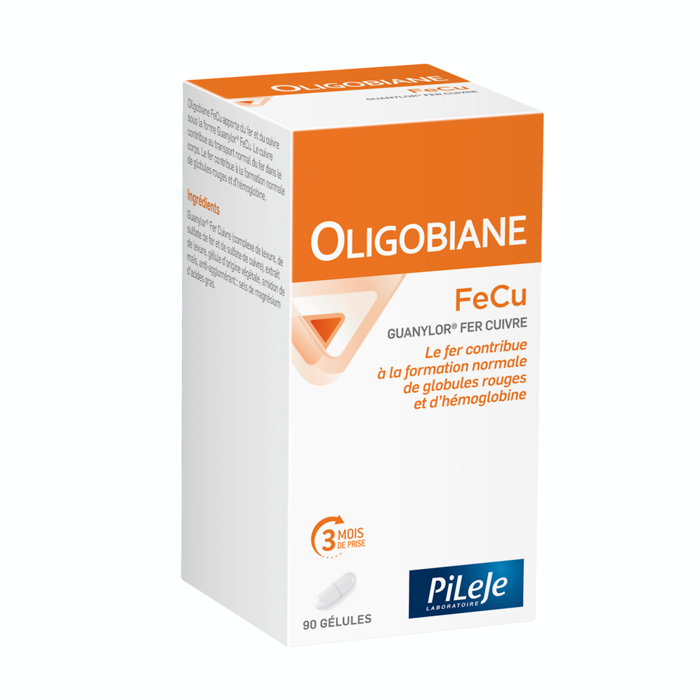 Pileje Oligobiane FeCu Fer Cuivre 90 Gélules