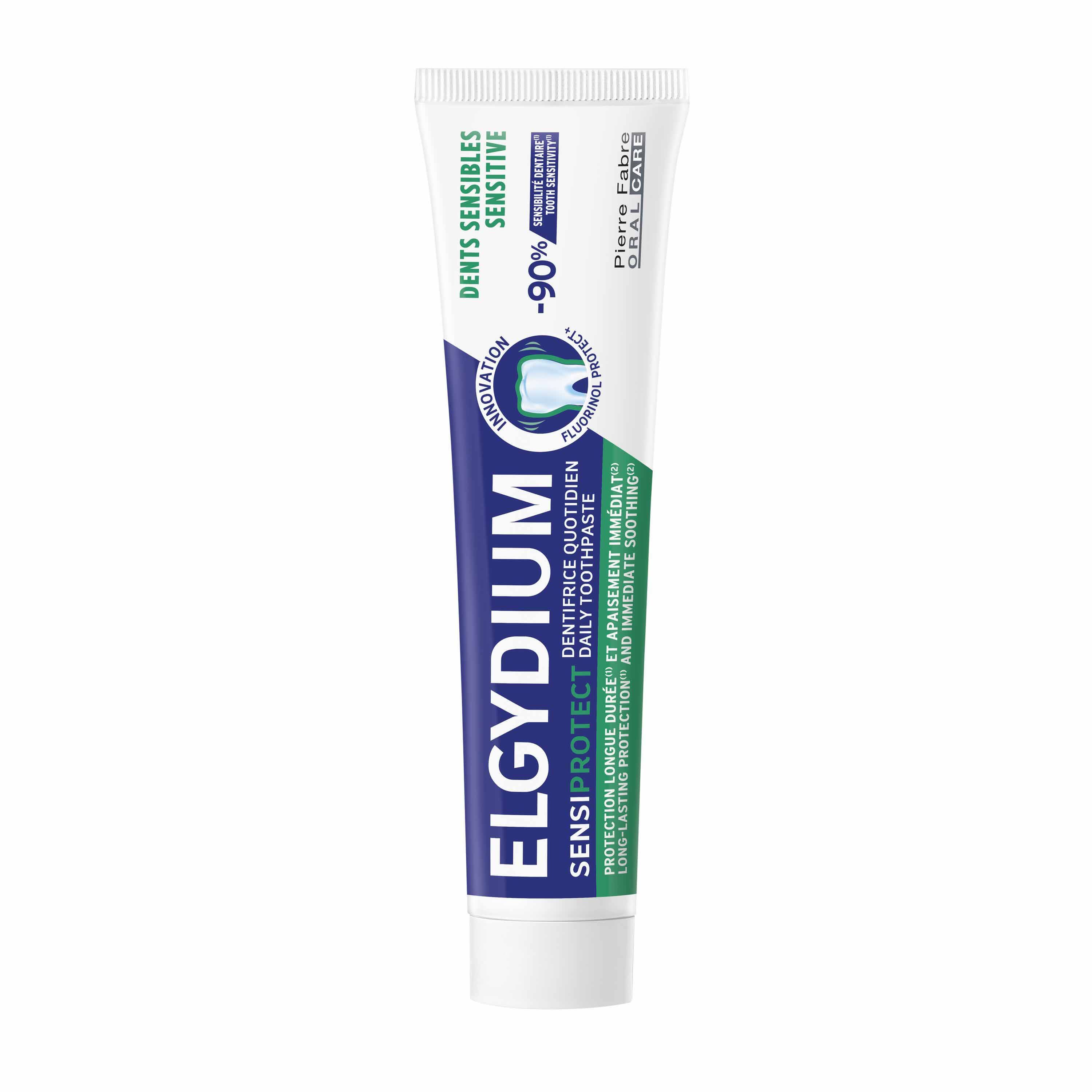 Elgydium Dentifrice Dents Complexe exclusif Fluorinol® Protect+ 75ml
