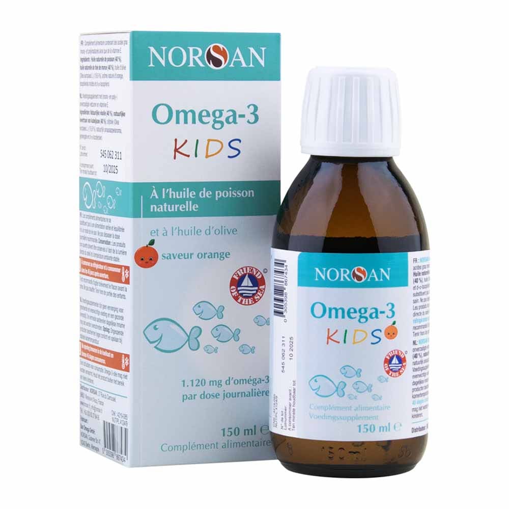 Norsan Omega 3 Kids Huile de poisson naturelle 150ml