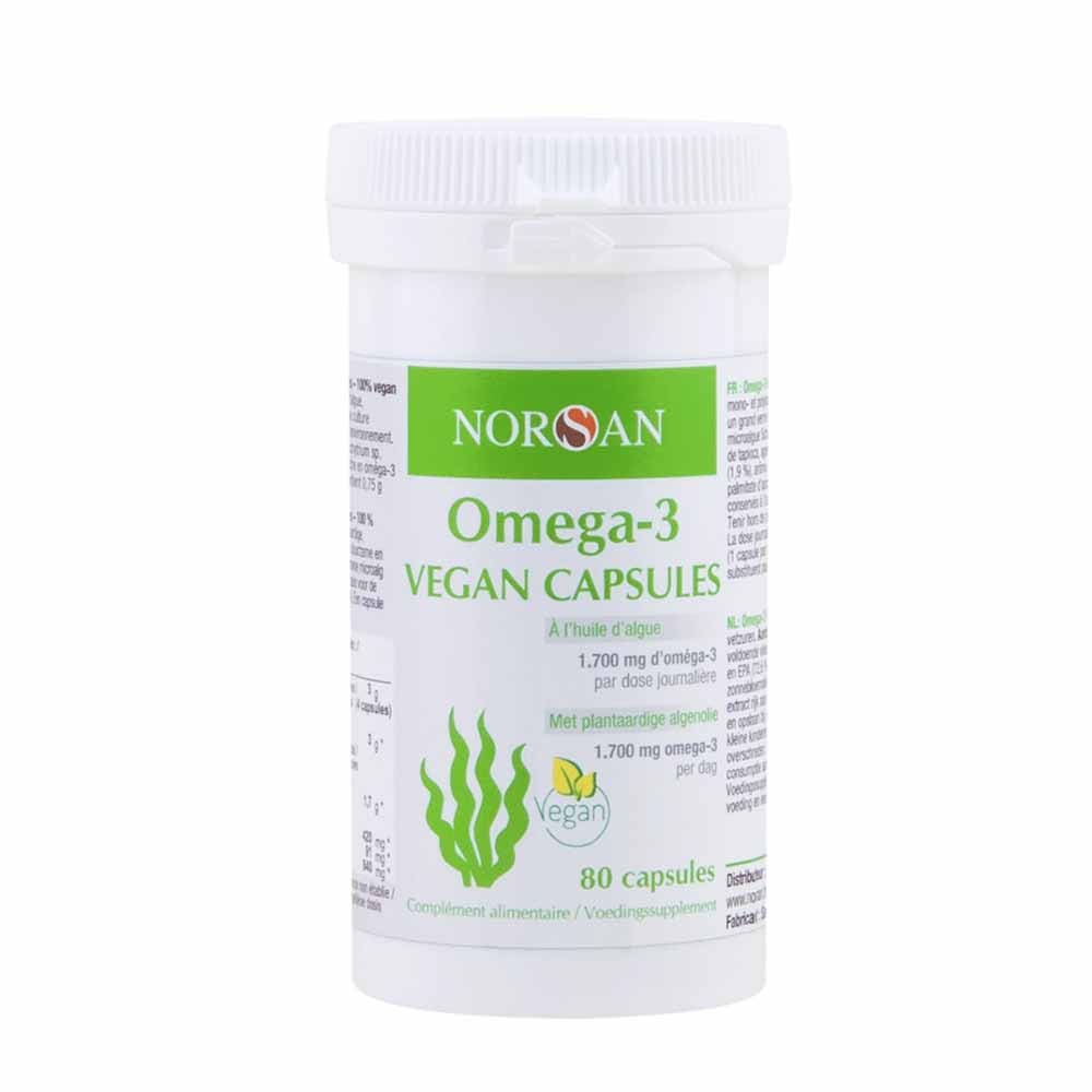 Norsan Omega 3 Vegan Huile D'algue 80 Capsules