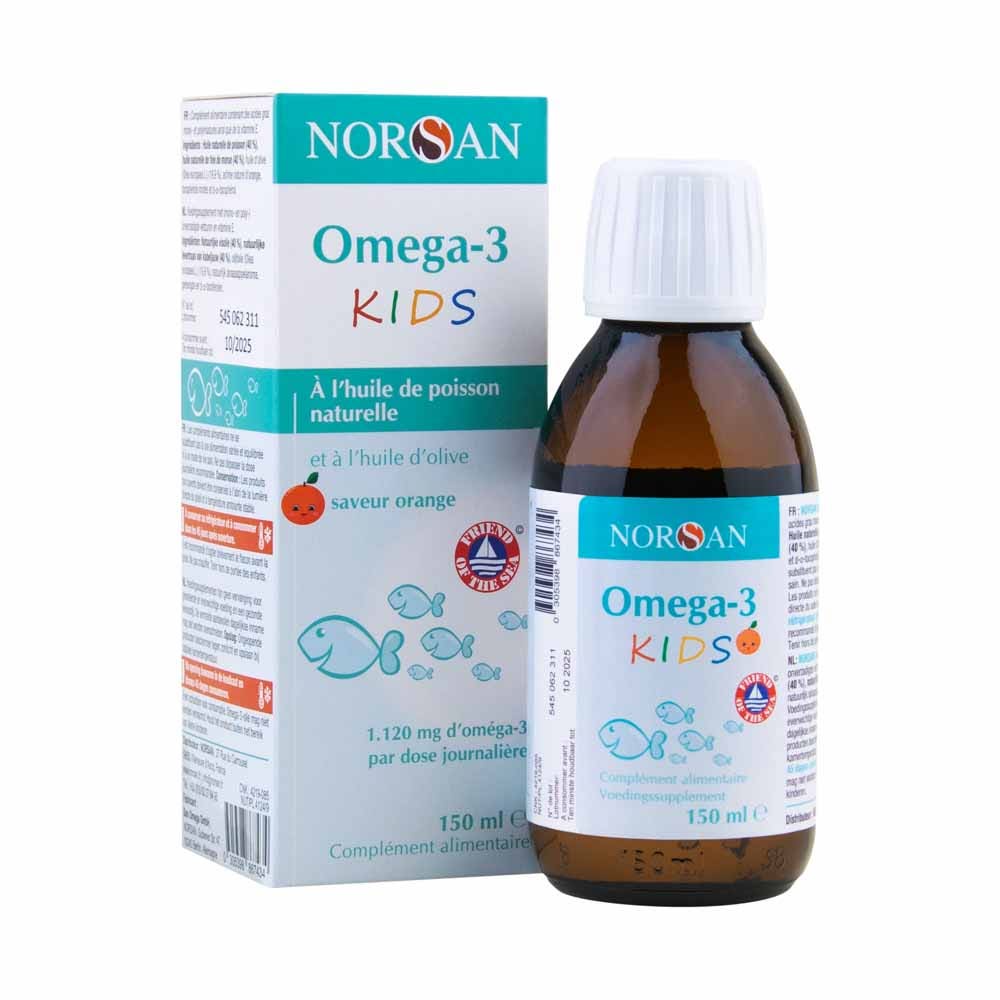 NORSAN Omega 3 Kids Huile de poisson naturelle 150ml