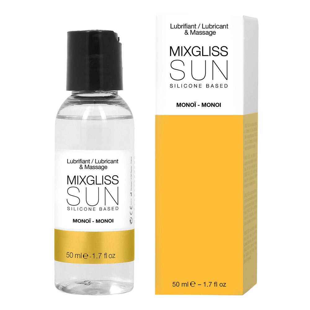 Sun Lubrifiant Et Massage A Base De Silicone Gout Monoi 50ml Mixgliss