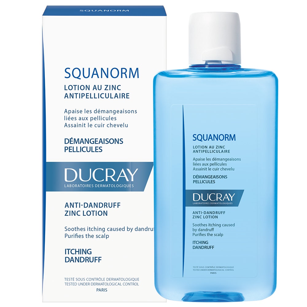 Lotion Antipelliculaire Au Zinc Demangeaisons Et Pellicules 200ml Squanorm Ducray