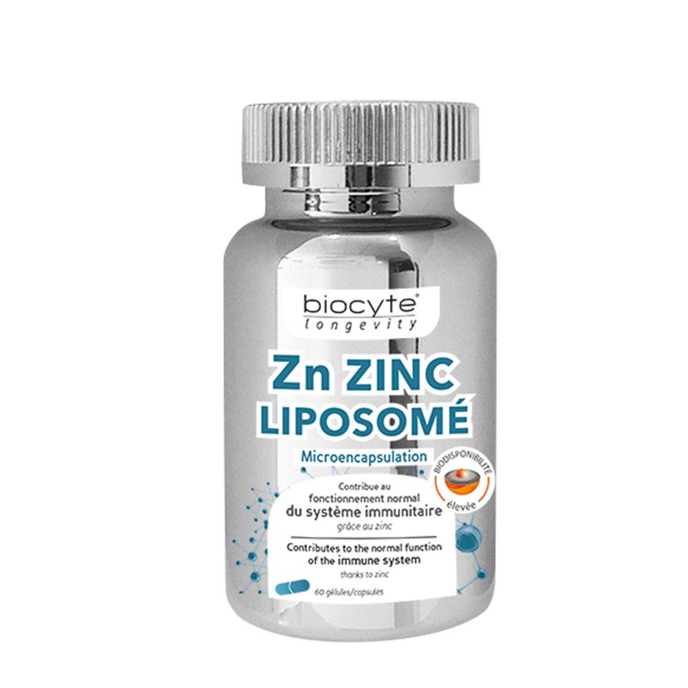 Zn Zinc Liposome 60 Gelules Biocyte