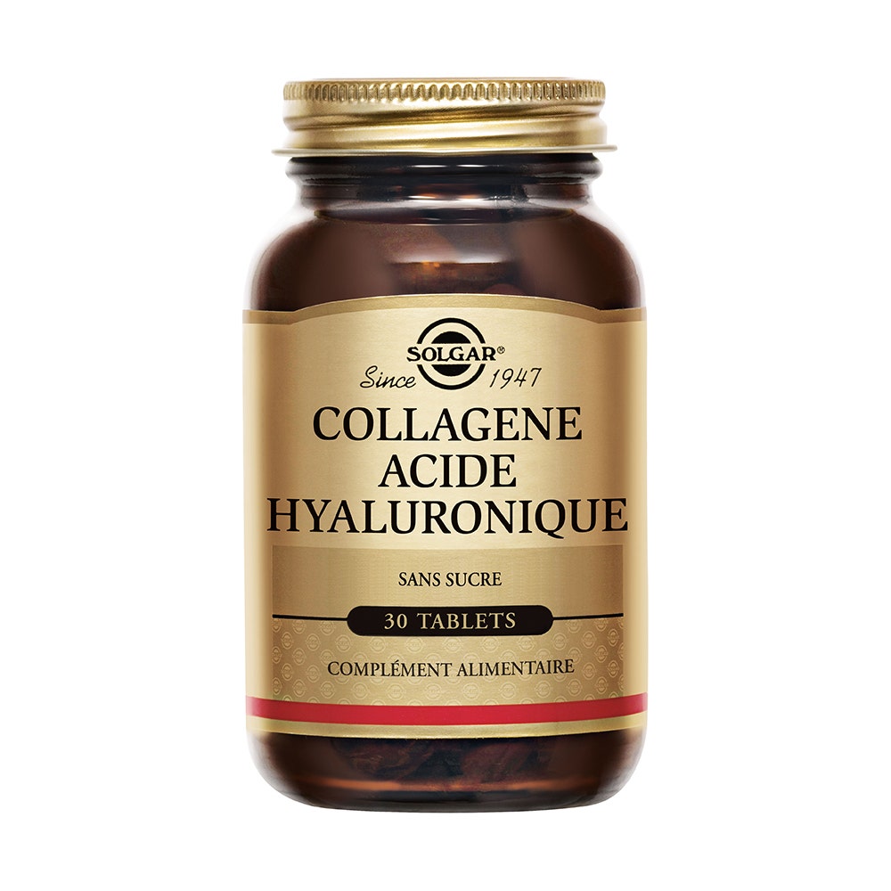 Collagene Acide Hyaluronique 30 Comprimes Solgar