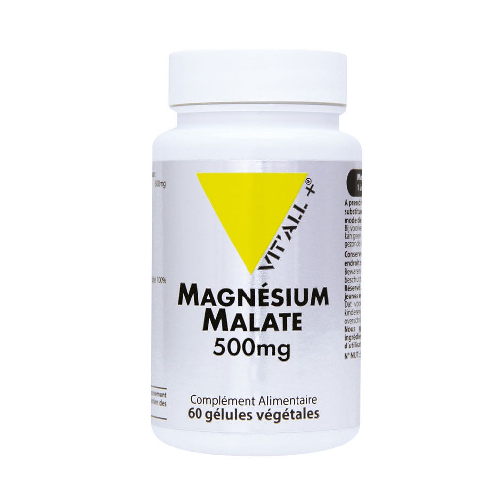 Vit'All+ Magnesium Malate 500mg 60 gélules