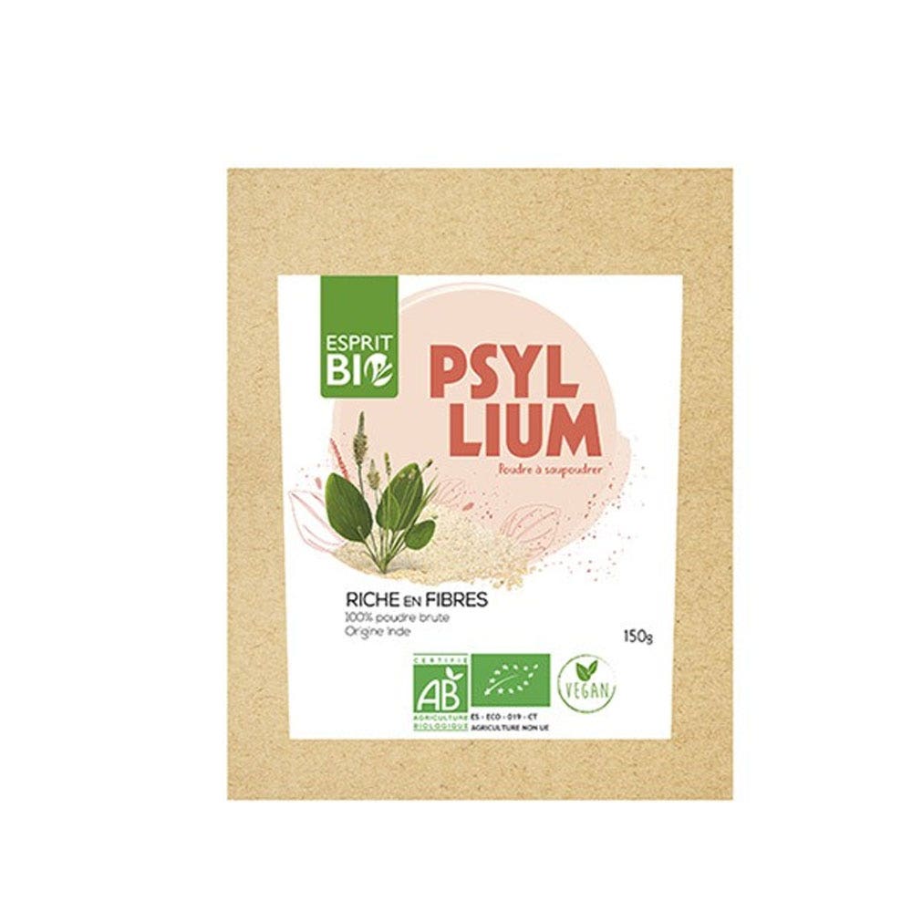 Esprit Bio Teguments De Psyllium Bio A Saupoudrer Juvasante 150g