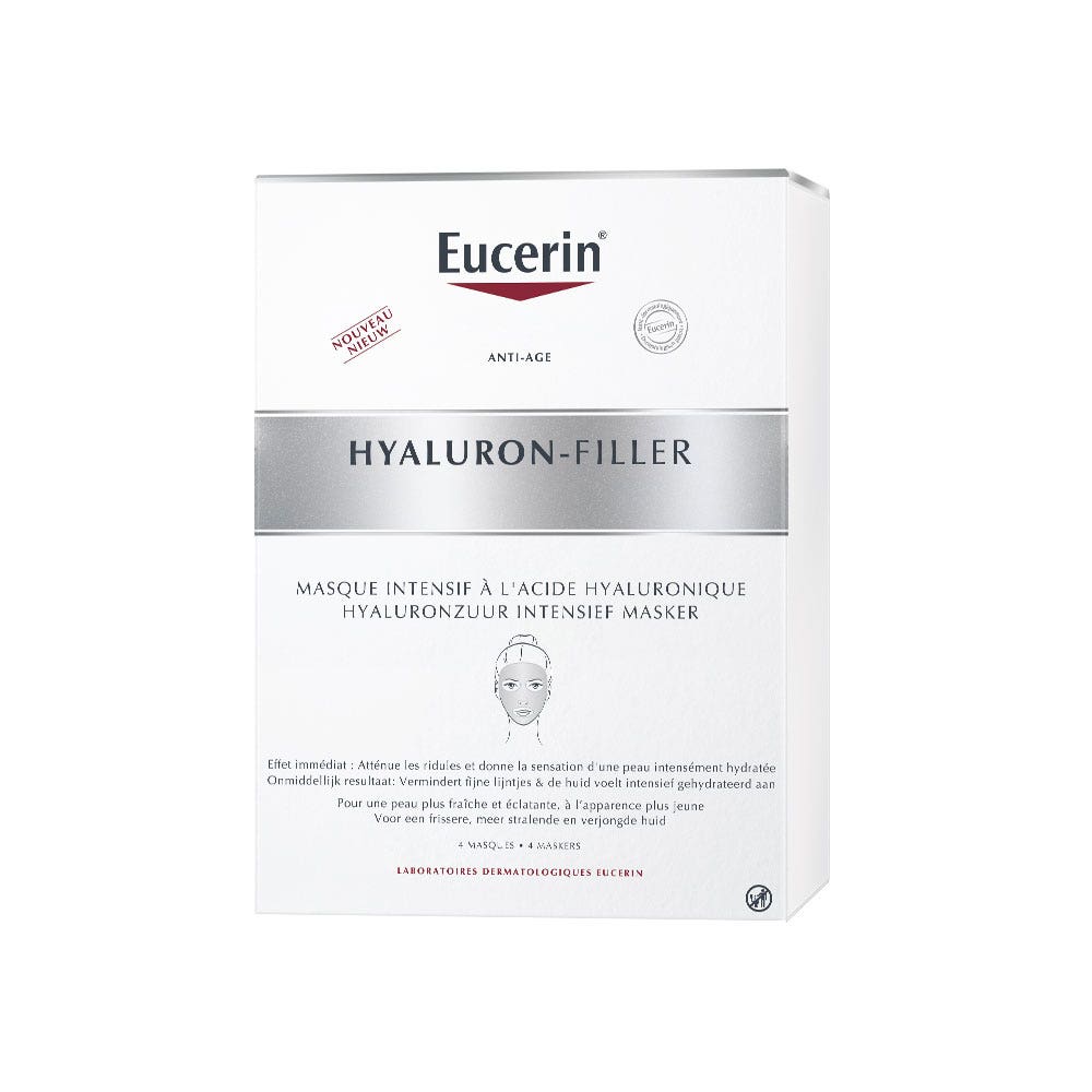 Eucerin Hyaluron-Filler Masque Intensif A L'acide Hyaluronique x4