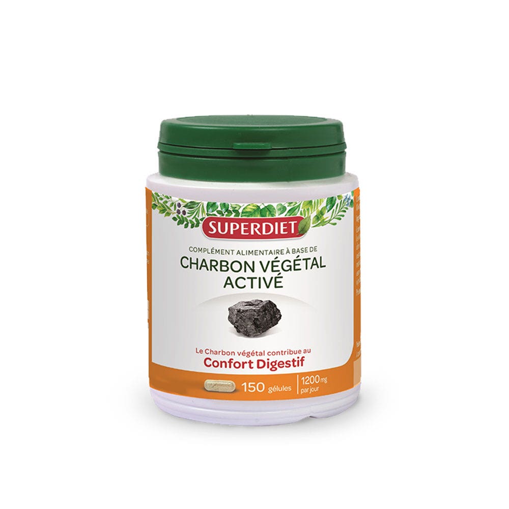 Superdiet Charbon Vegetal 150 Gelules