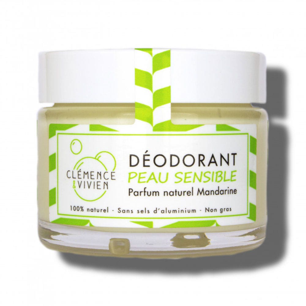 Deodorant Naturel Creme Peaux Sensibles 50g Clemence&Vivien