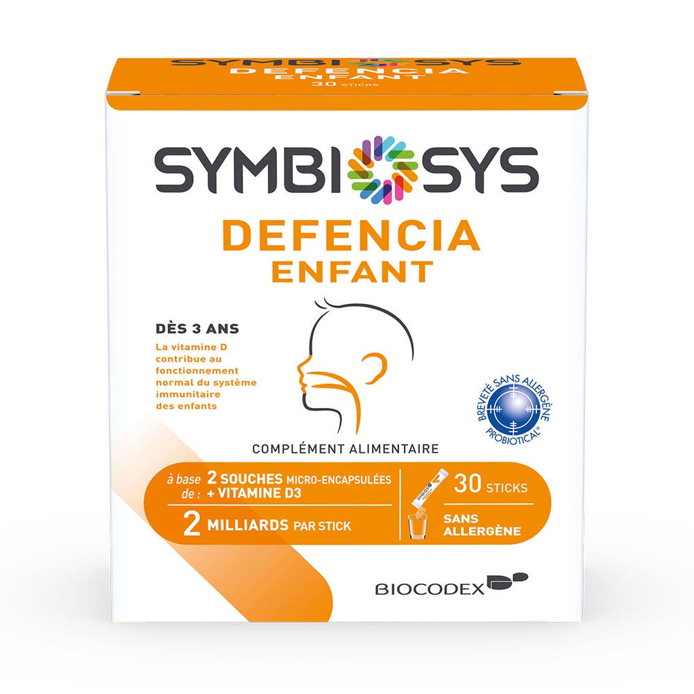 Symbiosys Defencia Enfant avec Vitamine D 30 Sticks