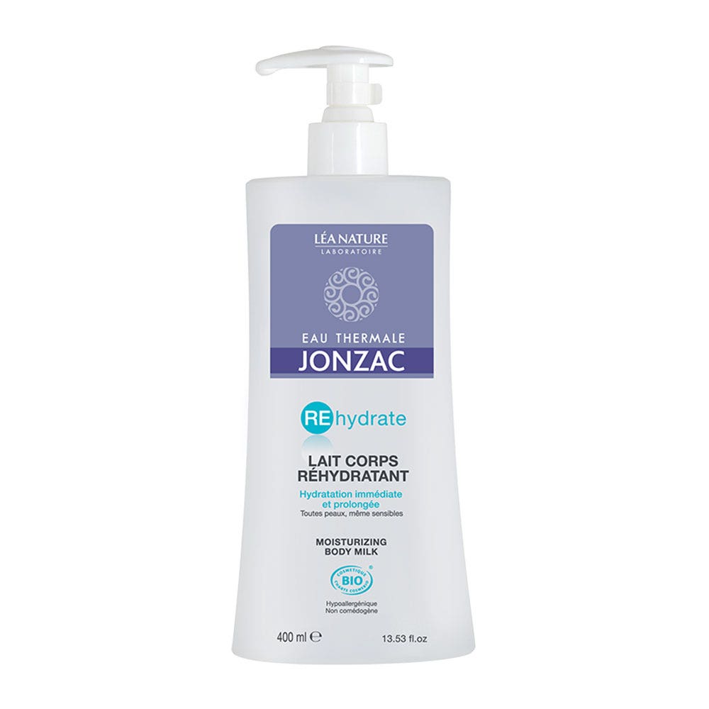 Eau thermale Jonzac Lait Corps Bio Hydratation Rehydrate 400ml