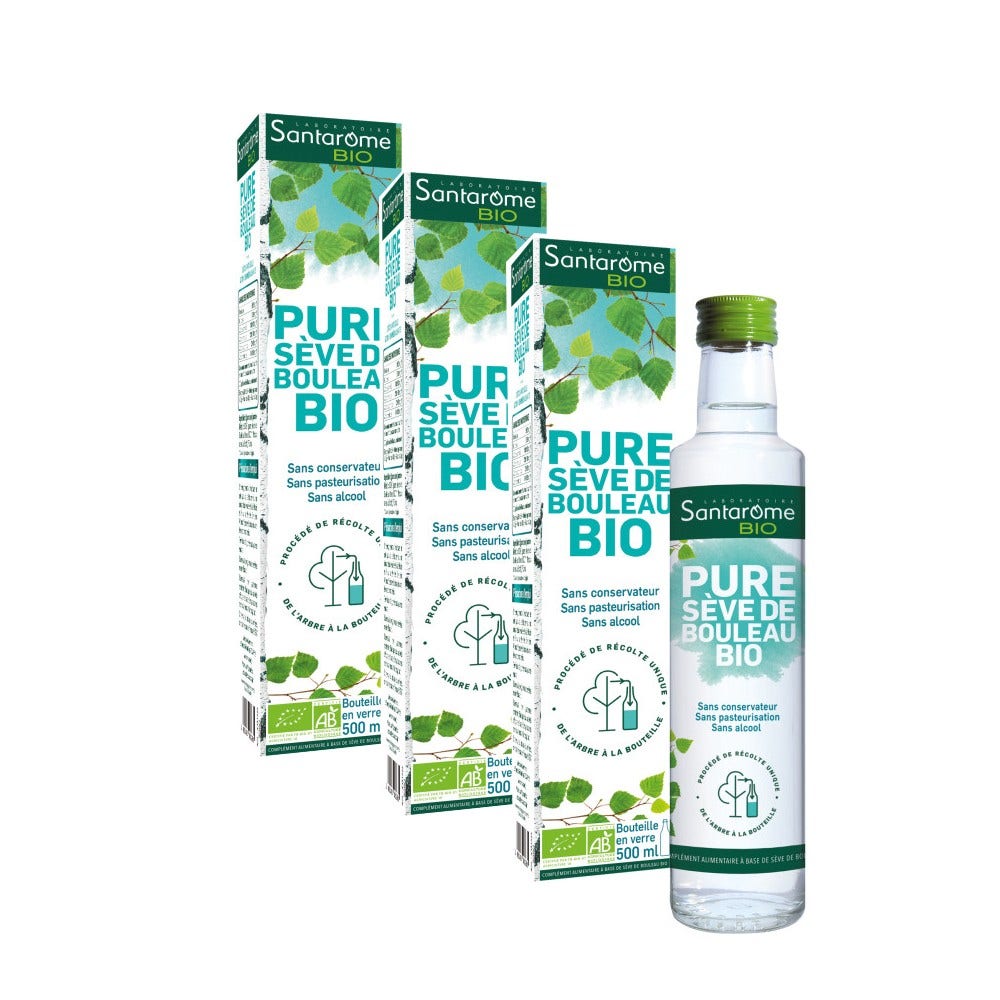 Santarome Coffret Pure Seve De Bouleau Bio 3x250ml