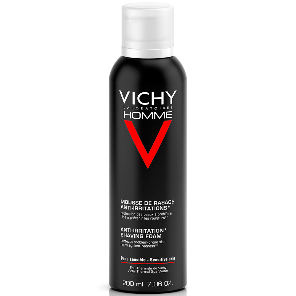 Mousse A Raser Anti-irritations Vitamine C 200ml Homme Peaux Sensibles Vichy