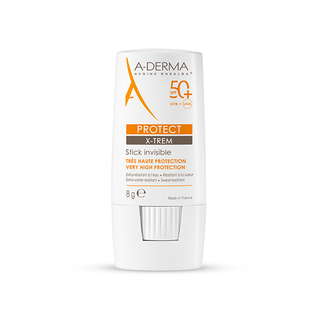 A-Derma Protect Stick Invisible très haute protection Spf50+ Xtrem Peaux Fragiles Au Soleil 8g