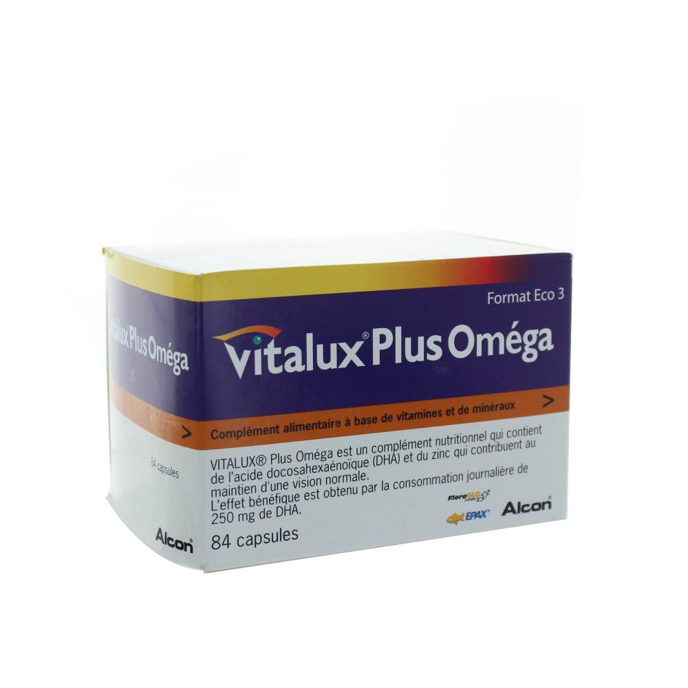 Vitalux Plus Omega 84 Capsules Alcon