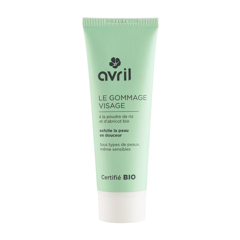 Gommage visage a la poudre de riz et d'abricot bio 50ml Avril
