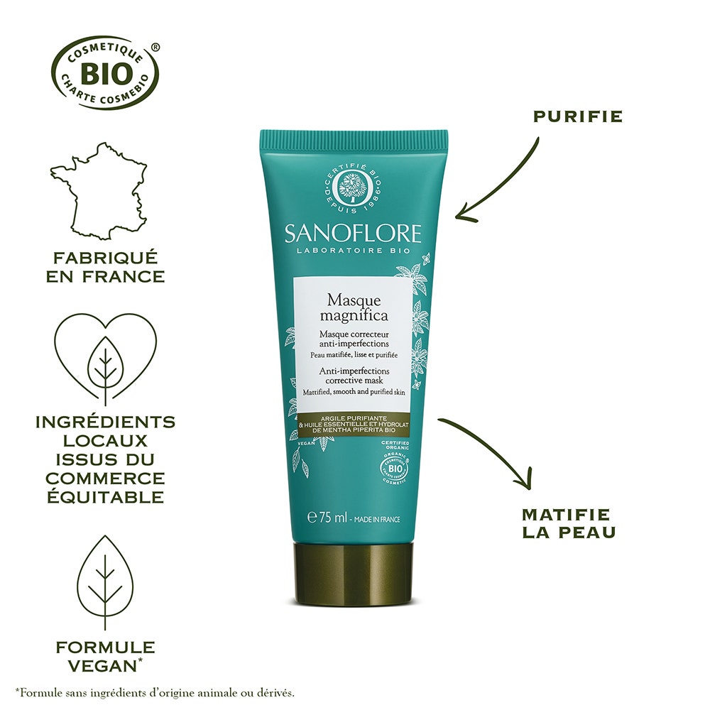 Masque Bio Tous Types De Peaux 75ml Magnifica Sanoflore